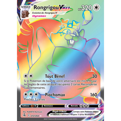 Rongrigou VMAX - EB08 272/264 - Poing de Fusion SWSH08 - Cartes Pokémon