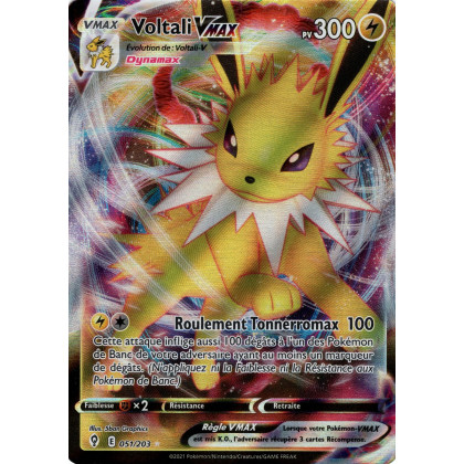 Voltali VMAX - EB07 051/203 - Évolution Céleste SWSH07 - Cartes Pokémon