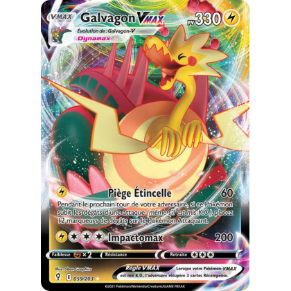 Galvagon VMAX - EB07 059/203 - Évolution Céleste SWSH07 - Cartes Pokémon