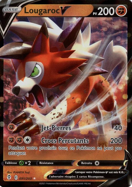 Lougaroc V - EB07 091/203 - Évolution Céleste SWSH07 - Cartes Pokémon