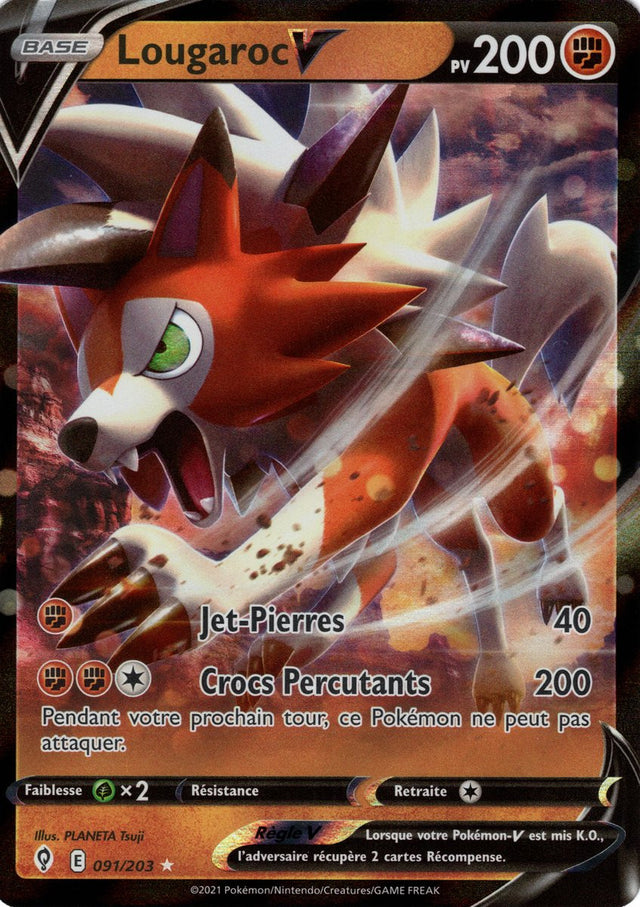 Lougaroc V - EB07 091/203 - Évolution Céleste SWSH07 - Cartes Pokémon