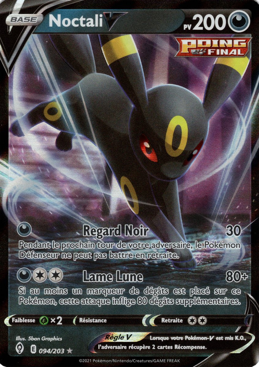 Noctali V - EB07 094/203 - Évolution Céleste SWSH07 - Cartes Pokémon
