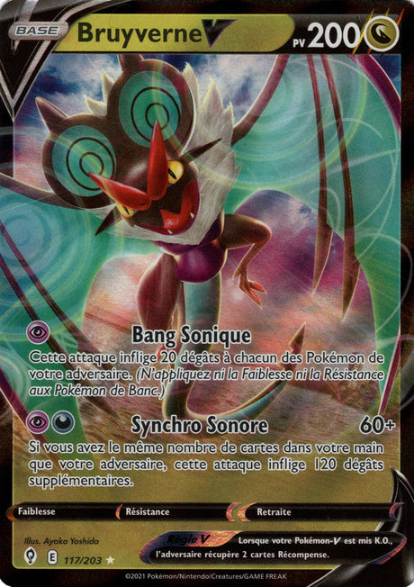 Bruyverne V - EB07 117/203 - Évolution Céleste SWSH07 - Cartes Pokémon