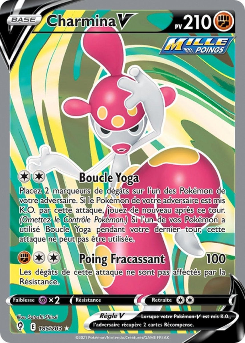 Charmina-V - EB07 185/203 - Évolution Céleste SWSH07 - Cartes Pokémon