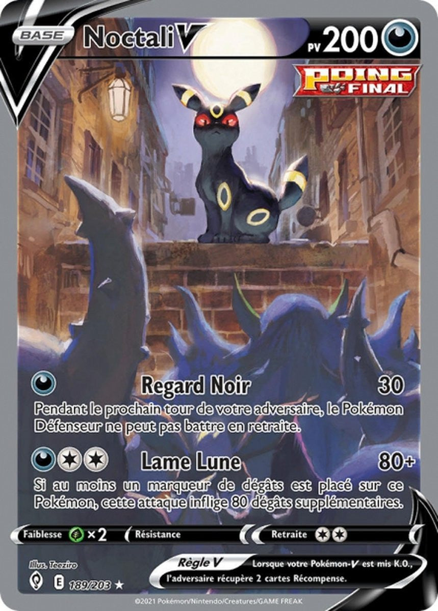 Noctali-V - EB07 189/203 - Évolution Céleste SWSH07 - Cartes Pokémon