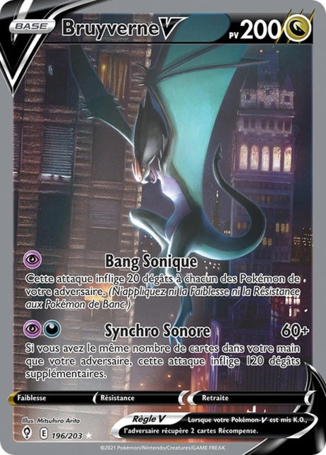 Bruyverne-V - EB07 196/203 - Évolution Céleste SWSH07 - Cartes Pokémon