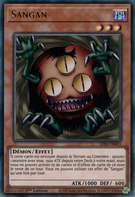 Sangan - LDS3-FR001 (V1 Dorée) - Cartes Yu-Gi-Oh!