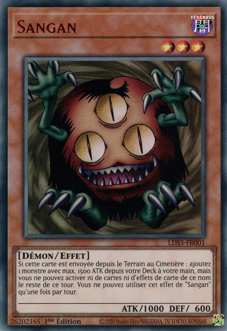 Sangan - LDS3-FR001 (V2 Rouge) - Cartes Yu-Gi-Oh!