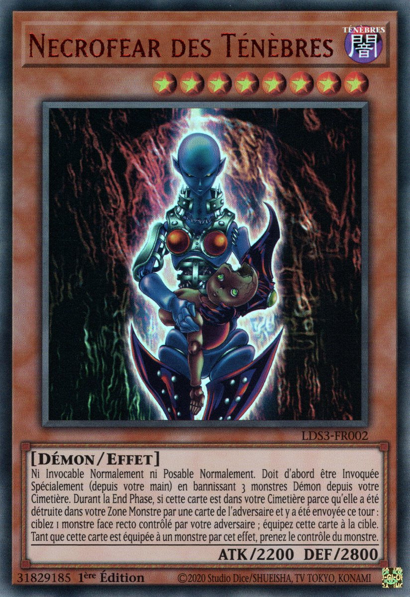 Necrofear des Ténèbres - LDS3-FR002 (V2 Rouge) - Cartes Yu-Gi-Oh!
