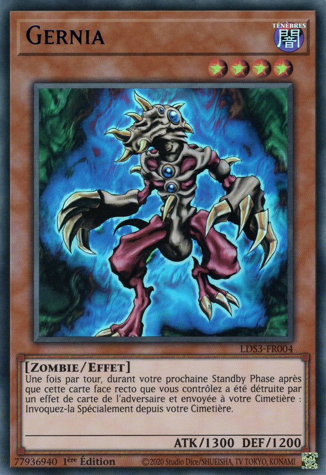 Gernia - LDS3-FR004 (V.3 - Bleu) - Cartes Yu-Gi-Oh!