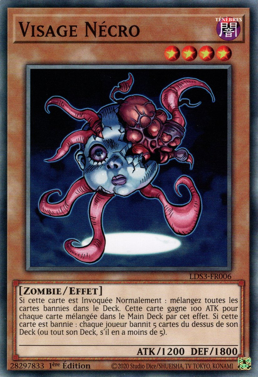 Visage Nécro - LDS3-FR006 - Cartes Yu-Gi-Oh!