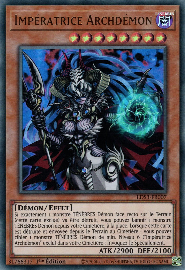 Impératrice Archdémon - LDS3-FR007 (V.1 - Doré) - Cartes Yu-Gi-Oh!