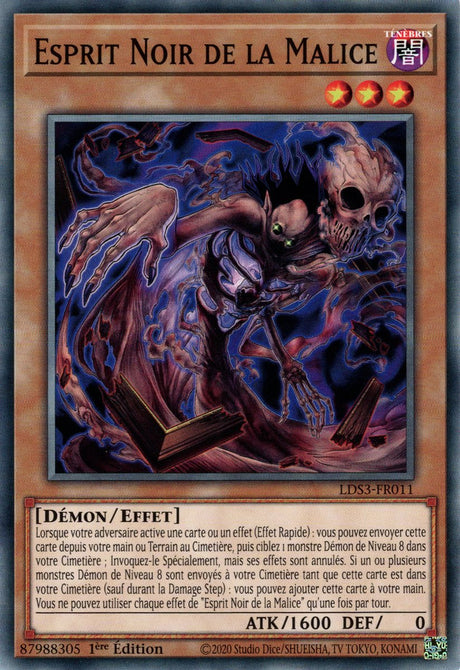 Esprit Noir de la Malice - LDS3-FR011 - Cartes Yu-Gi-Oh!