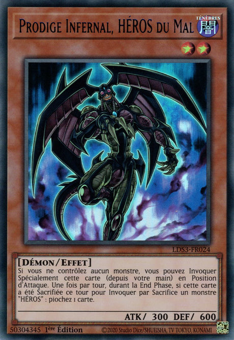 Prodige Infernal, HÉROS du Mal - LDS3-FR024 (V.3 - Bleu) - Cartes Yu-Gi-Oh!