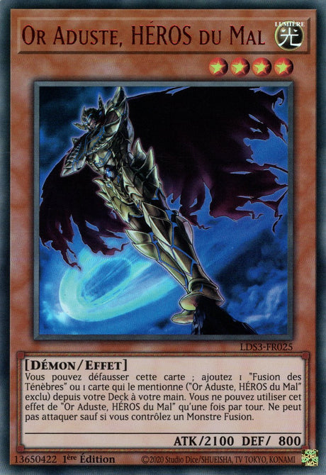 Or Aduste, HÉROS du Mal - LDS3-FR025 (V.2 - Rouge) - Cartes Yu-Gi-Oh!