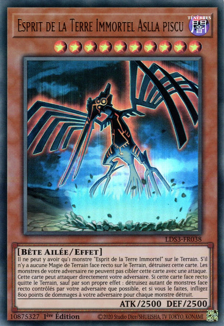 Esprit de la Terre Immortel Aslla piscu - LDS3-FR038 (V.1 - Doré) - Cartes Yu-Gi-Oh!
