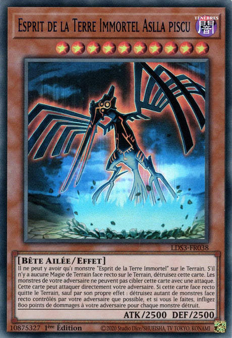 Esprit de la Terre Immortel Aslla piscu - LDS3-FR038 (V.3 - Bleu) - Cartes Yu-Gi-Oh!