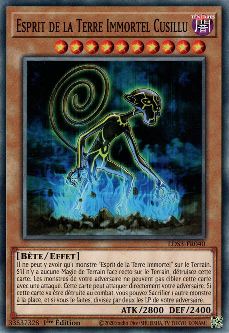 Esprit de la Terre Immortel Cusillu - LDS3-FR040 - Cartes Yu-Gi-Oh!