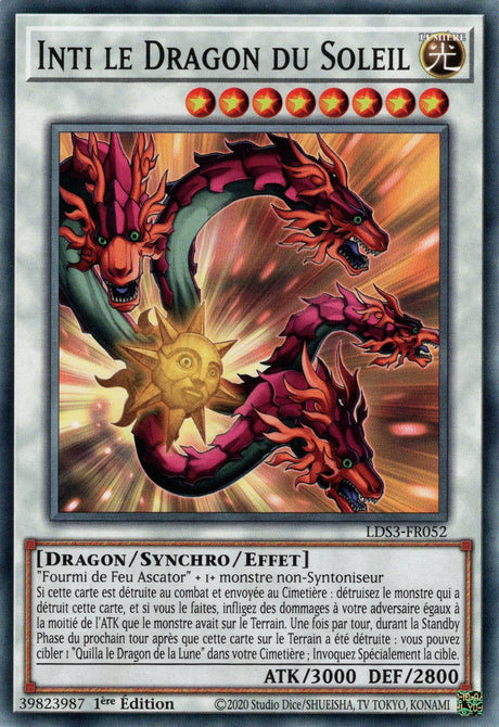 Inti le Dragon du Soleil - LDS3-FR052 - Cartes Yu-Gi-Oh!