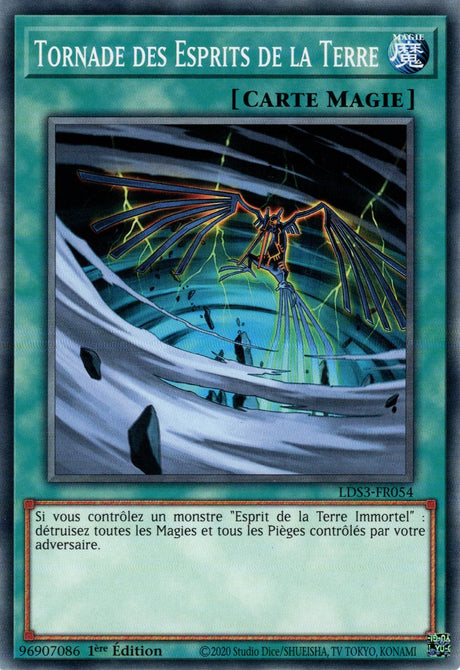 Tornade des Esprits de la Terre - LDS3-FR054 - Cartes Yu-Gi-Oh!