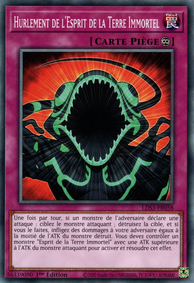 Hurlement de l'Esprit de la Terre Immortel - LDS3-FR058 - Cartes Yu-Gi-Oh!