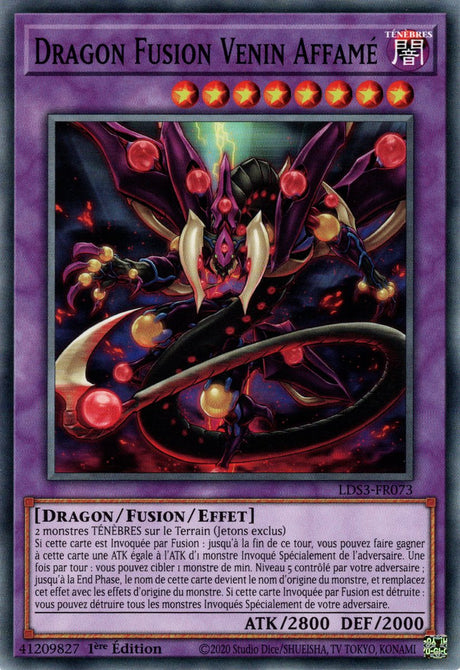 Dragon Fusion Venin Affamé - LDS3-FR073 - Cartes Yu-Gi-Oh!