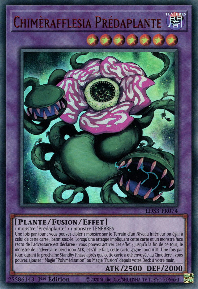 Chimèrafflesia Prédaplante - LDS3-FR074 (V.2 - Rouge) - Cartes Yu-Gi-Oh!