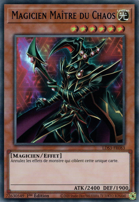 Magicien Maître du Chaos - LDS3-FR083 (V.3 - Bleu) - Cartes Yu-Gi-Oh!