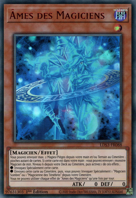 Âmes des Magiciens - LDS3-FR088 (V.2 - Rouge) - Cartes Yu-Gi-Oh!