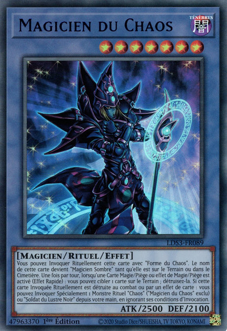Magicien du Chaos - LDS3-FR089 (V.3 - Bleu) - Cartes Yu-Gi-Oh!