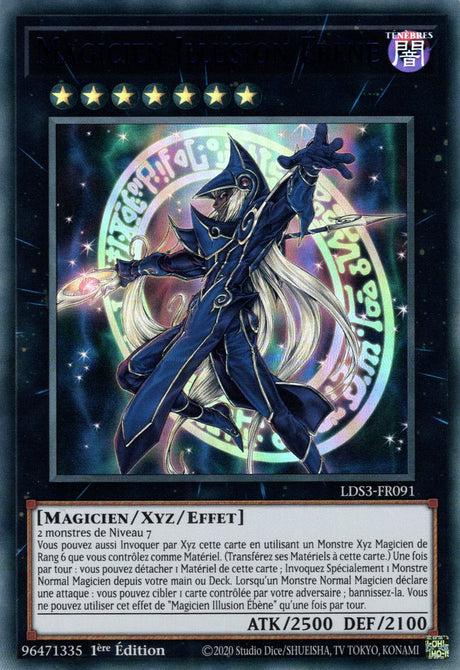 Magicien Illusion Ébène - LDS3-FR091 (V.3 - Bleu) - Cartes Yu-Gi-Oh!
