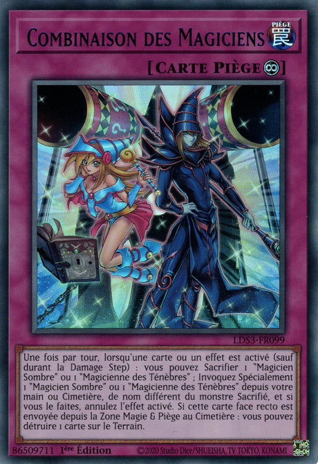 Combinaison des Magiciens - LDS3-FR099 (V.3 - Bleu) - Cartes Yu-Gi-Oh!