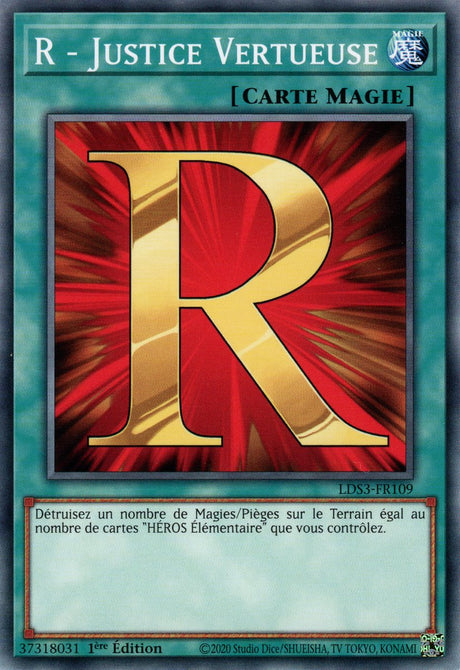 R - Justice Vertueuse - LDS3-FR109 - Cartes Yu-Gi-Oh!