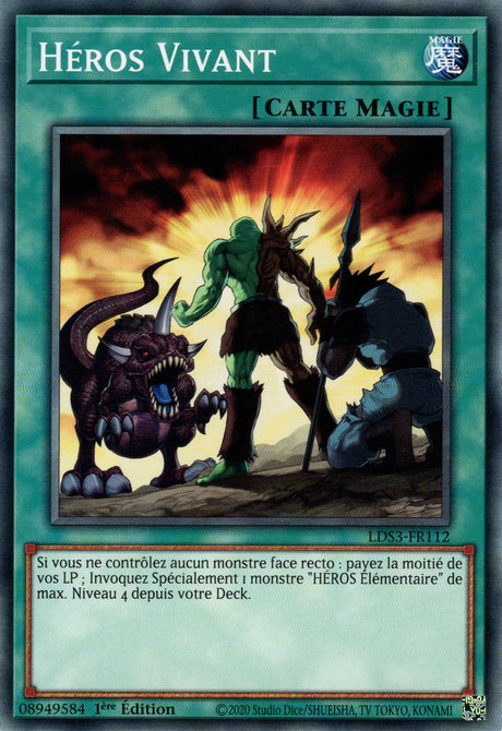 Héros Vivant - LDS3-FR112 - Cartes Yu-Gi-Oh!