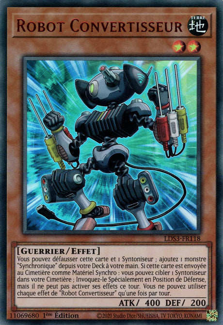 Robot Convertisseur - LDS3-FR118 (V.2 - Rouge) - Cartes Yu-Gi-Oh!
