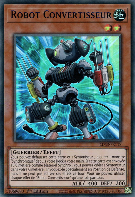 Robot Convertisseur - LDS3-FR118 (V.3 - Bleu) - Cartes Yu-Gi-Oh!