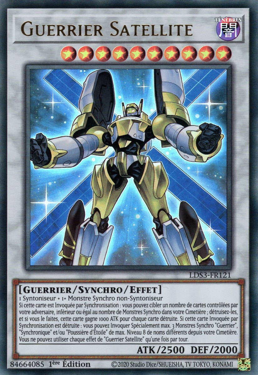Guerrier Satellite - LDS3-FR121 (V.1 - Doré) - Cartes Yu-Gi-Oh!