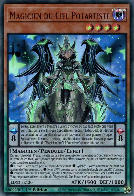 Magicien du Ciel Potartiste - LDS3-FR130 (V.2 - Rouge) - Cartes Yu-Gi-Oh!