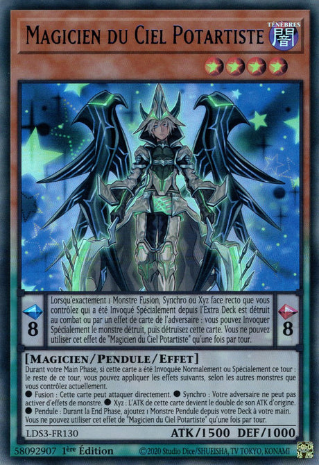 Magicien du Ciel Potartiste - LDS3-FR130 (V.3 - Bleu) - Cartes Yu-Gi-Oh!