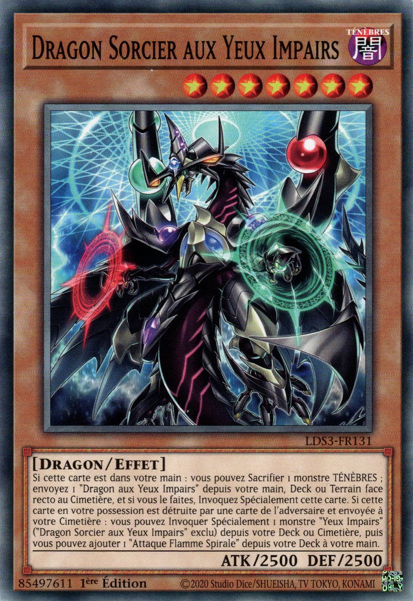 Dragon Sorcier aux Yeux Impairs - LDS3-FR131 - Cartes Yu-Gi-Oh!