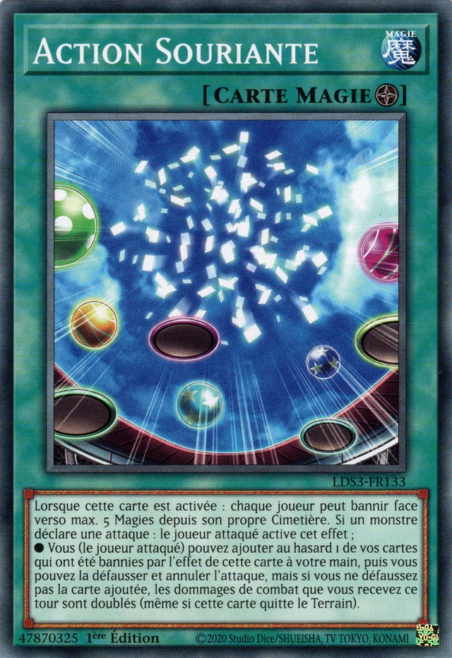 Action Souriante - LDS3-FR133 - Cartes Yu-Gi-Oh!