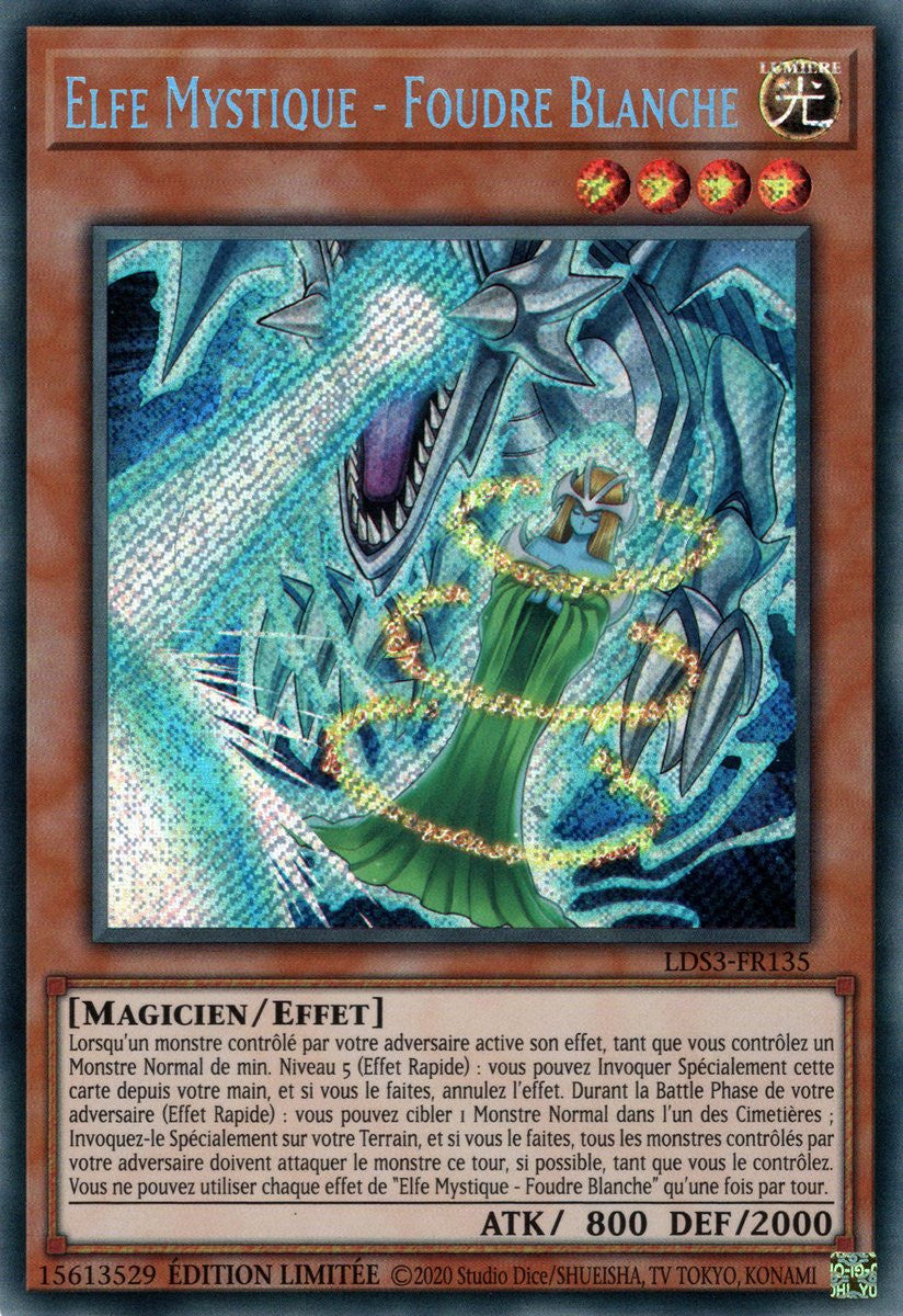 Elfe Mystique - Foudre Blanche - LDS3-FR135 - Cartes Yu-Gi-Oh!