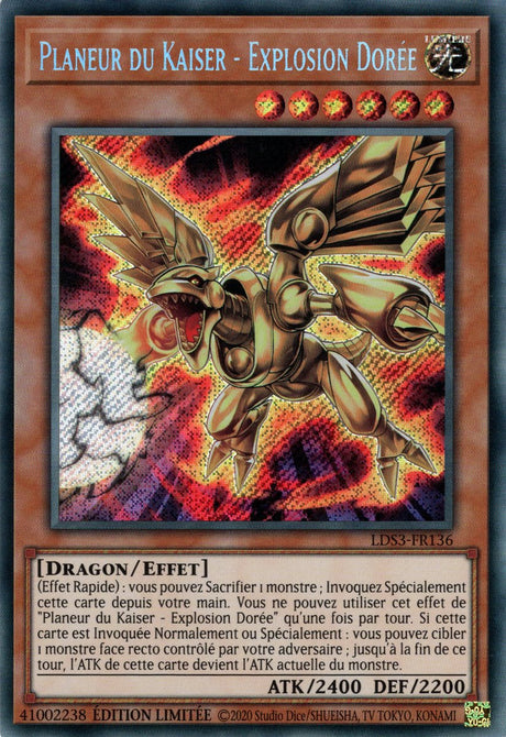 Planeur du Kaiser - Explosion Dorée - LDS3-FR136 - Cartes Yu-Gi-Oh!