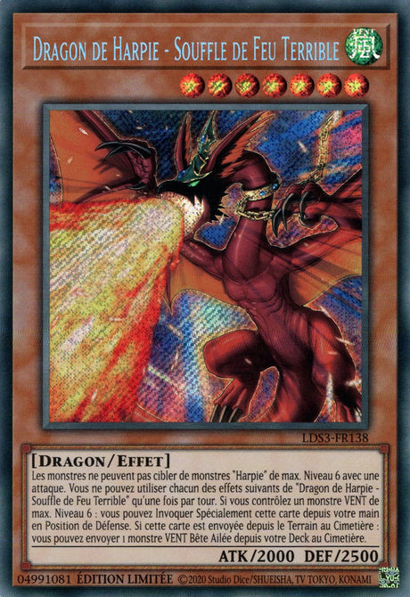 Dragon de Harpie - Souffle de Feu Terrible - LDS3-FR138 - Cartes Yu-Gi-Oh!