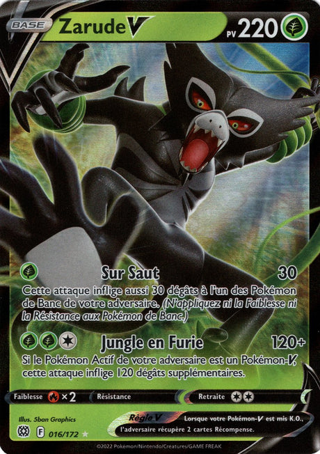 Zarude V - EB09 016/172- Stars Étincelantes SWSH09 - Cartes Pokémon