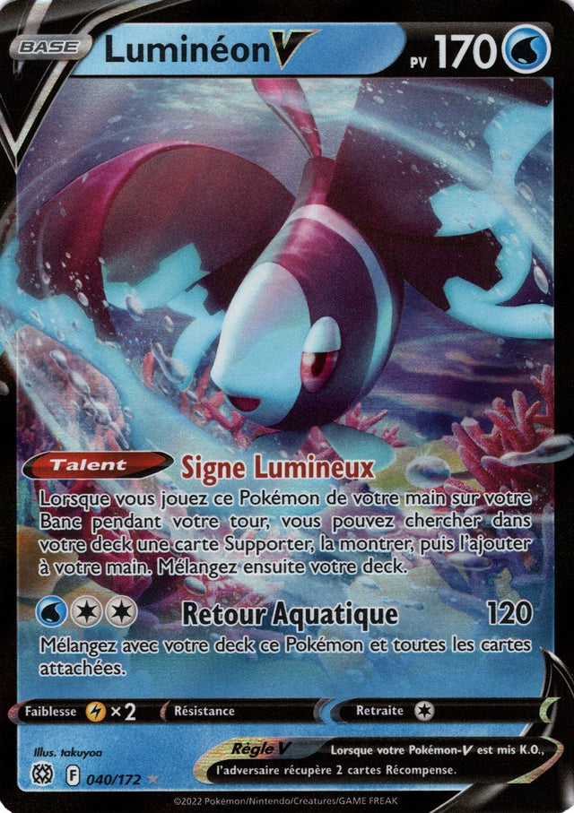Luminéon V - EB09 040/172 - Stars Étincelantes SWSH09 - Cartes Pokémon