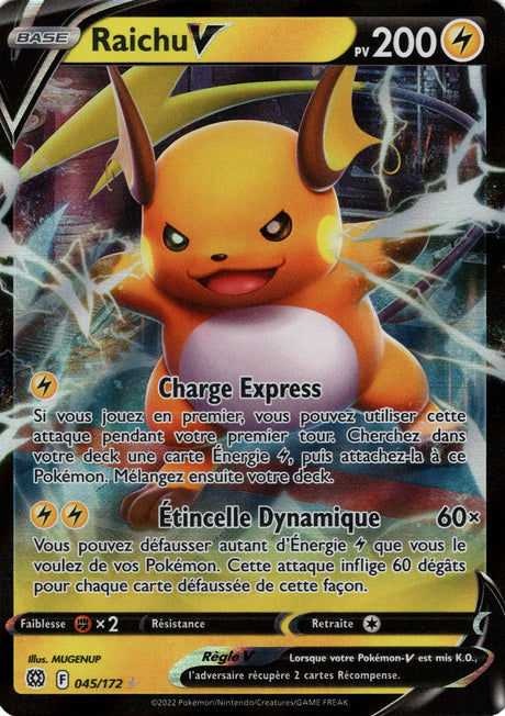 Raichu V - EB09 045/172 - Stars Étincelantes SWSH09 - Cartes Pokémon