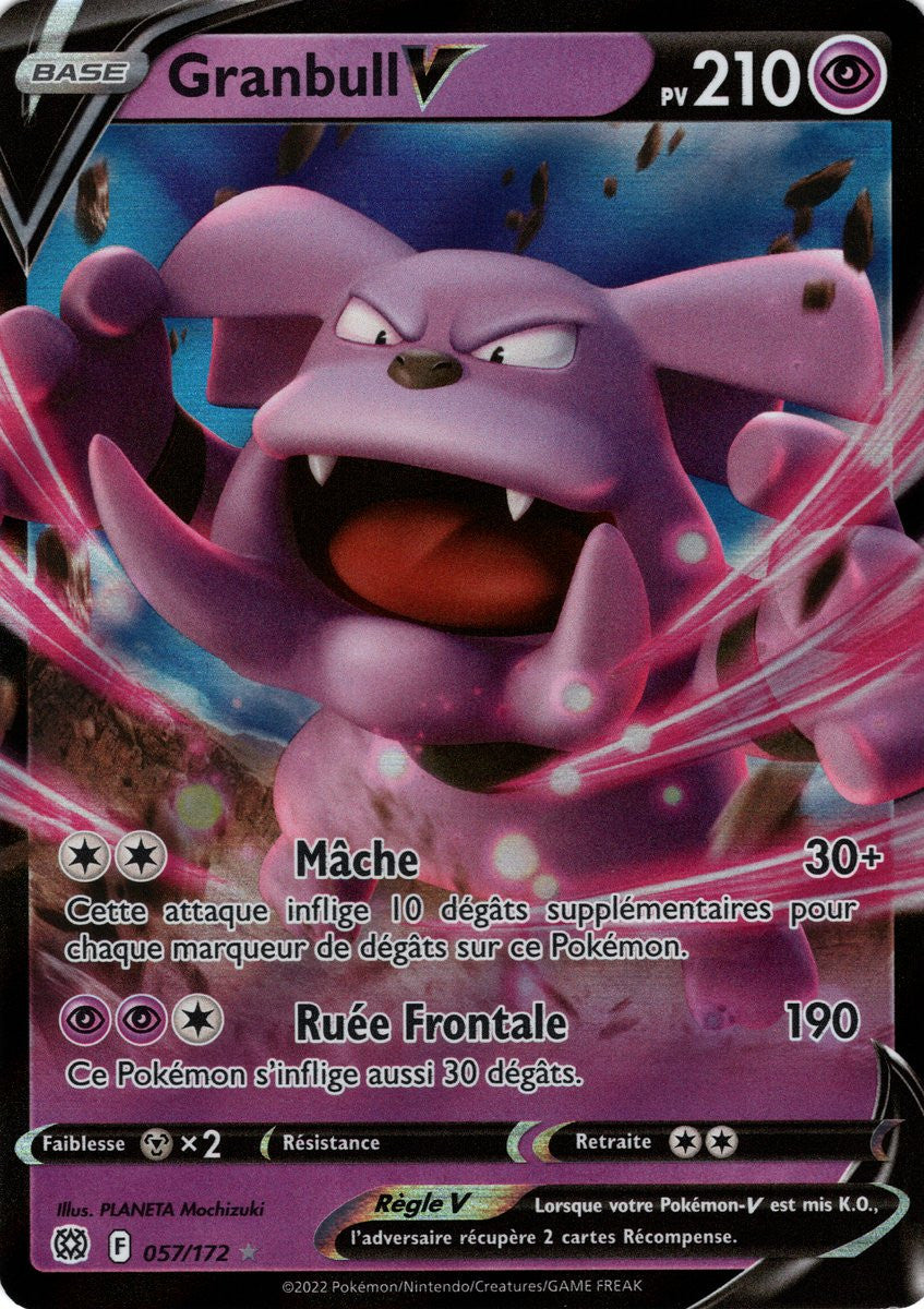 Granbull V - EB09 057/172 - Stars Étincelantes SWSH09 - Cartes Pokémon