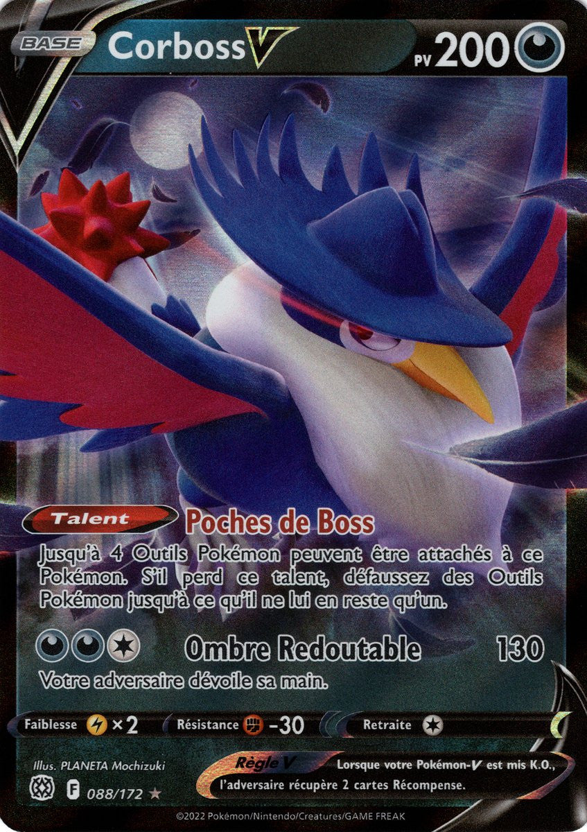 Corboss V - EB09 088/172 - Stars Étincelantes SWSH09 - Cartes Pokémon