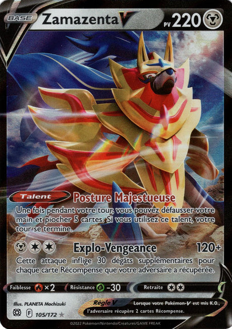 Zamazenta V - EB09 105/172 - Stars Étincelantes SWSH09 - Cartes Pokémon